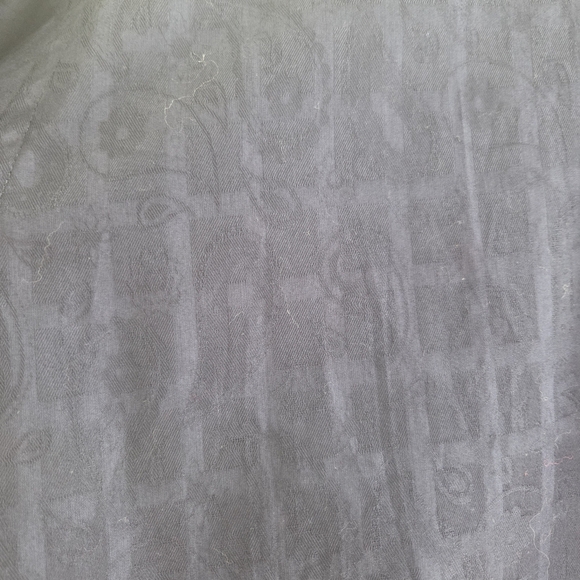 7 Downie St Dark Blue Button-Down Shirt With Subtle Paisley Pattern Size L - Picture 6 of 9